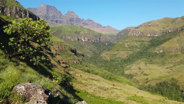 View Of The Drakensberg Mountains - South Africa