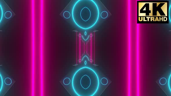 5 Pink Blue Vj Loop Pack