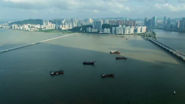 Macau Taipa Aerial Cityscape