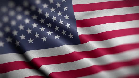 USA Flag Textured Waving Close Up Background HD