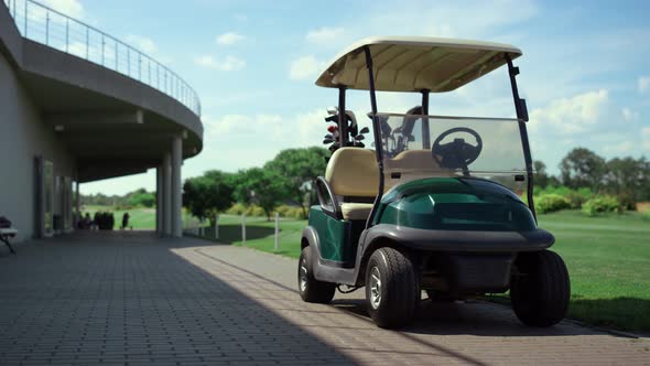 Golf Cart Stand Field at Country Club