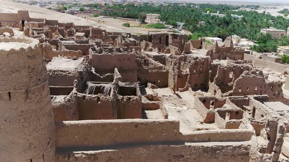 Al Selif Village and fort in 4K Ibri Oman