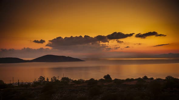 Elounda Bay Sunrise Timelapse