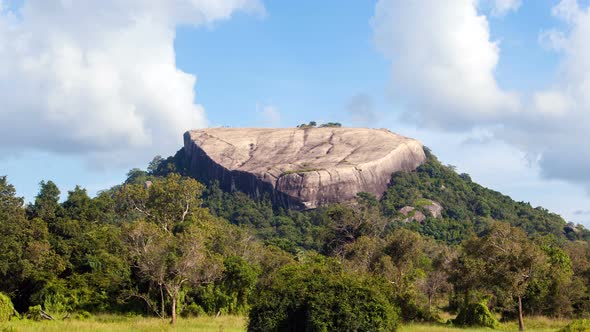 Pidurangala Rock Landscape, Sri Lanka Timelapse