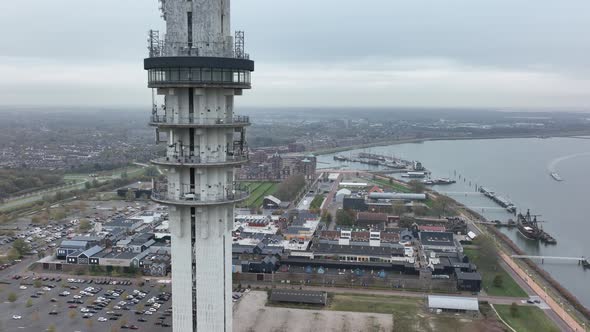 Telecomtower in Lelystad Broadcasting Tower Overlooking Lelystad Overlooking the Oostvaardersplassen