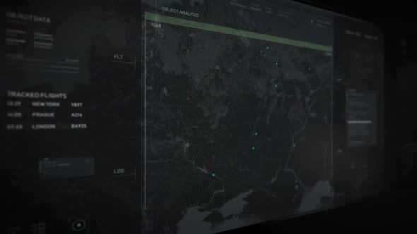 Modern spying system has tracked down the destination of the target airplane alt