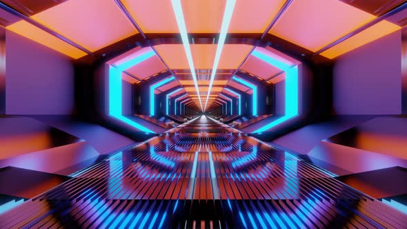 Visualization of a futuristic tunnel