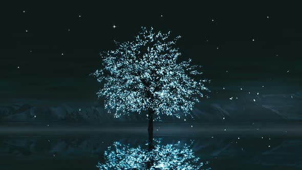 Fantasy Tree Landscape 4k Loop