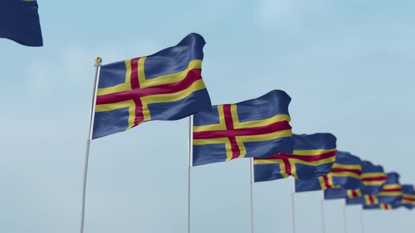 Aland  Row Of Flags 