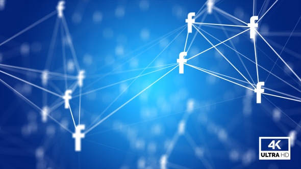 Data Networks Facebook Plexus Background Looped