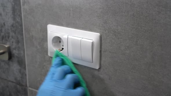 Disinfect and Sanitize Electrical Light Switches - to Prevent COVID 19