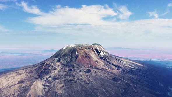 Mount Kilimanjaro Aerial View