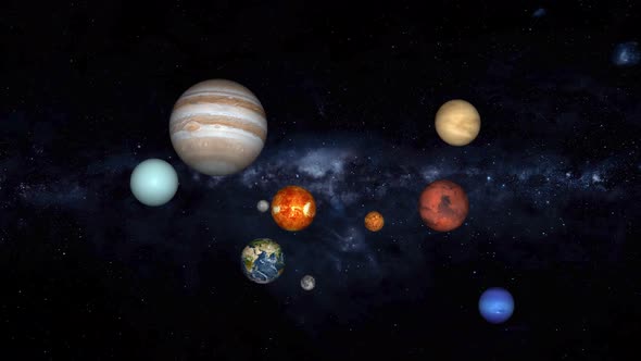 All single planet from space. every single planet with galaxy _01