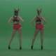 GoGo Dancers in demon costume display over Green Screen background - VideoHive Item for Sale