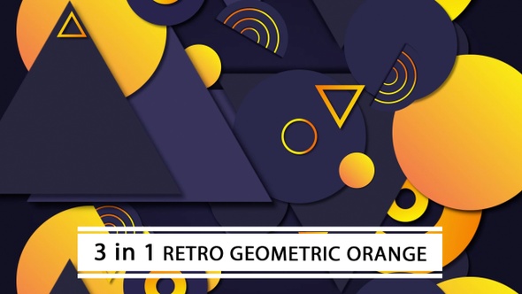 Retro Geometric Orange