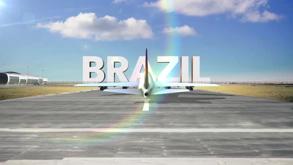 Commercial Airplane Landing Country Brazil