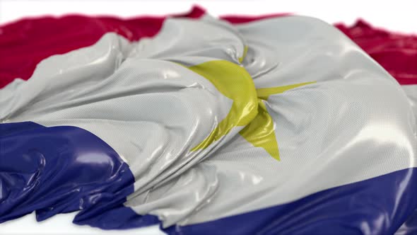 Saba Flag On A White Chalkboard  alt