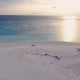 Drone Flyuing Along Maldive Paradise Tropical Island - VideoHive Item for Sale