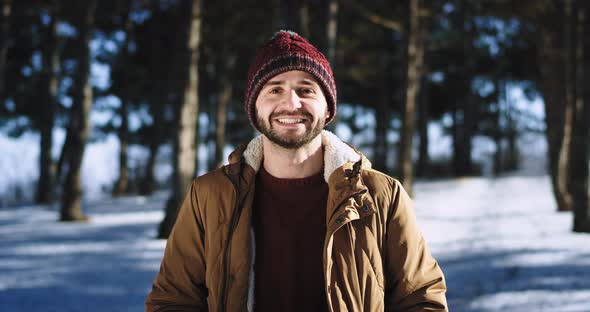 Good Looking Guy Smiling Very Lovely in Front of