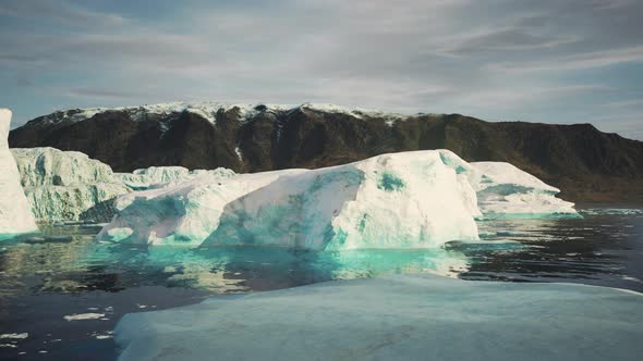 Rock and Ice of the Glacier in Argentina