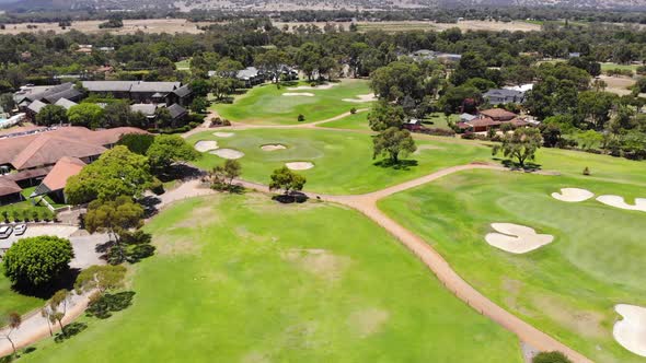 Aerial View of a Golf Course