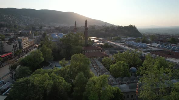 Bursa Grand Mosque In City