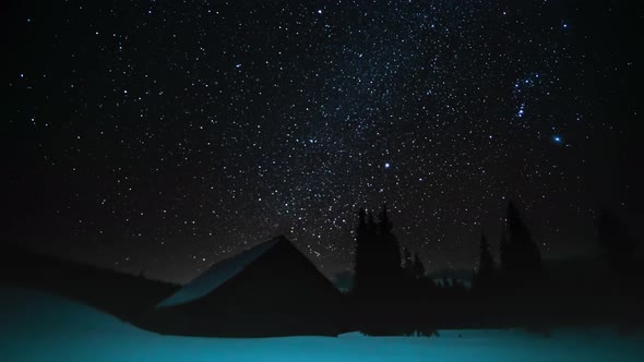 Universe Galaxy Milky Way in Starry Sky