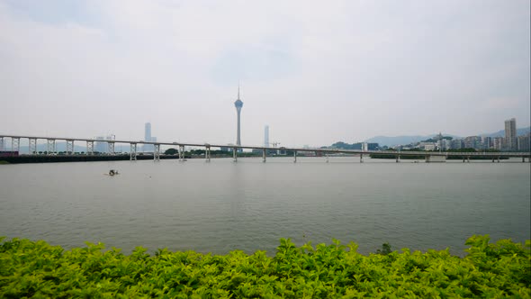 Beautiful architecture building in Macau city