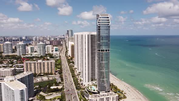 Aerial Footage Of The Recently Complete The Ritz Carlton Residences Sunny Isles Beach