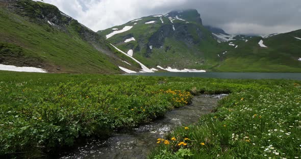 Lake Verney, Little St Bernard Pass, Italy