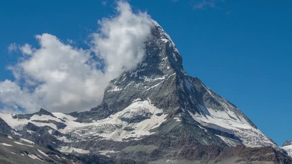 Matterhorn alps switzerland mountains snow peaks ski timelapse