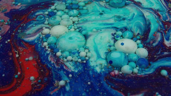 Macro Abstract Pattern Artistic Concept Oil Blasting Paint alt