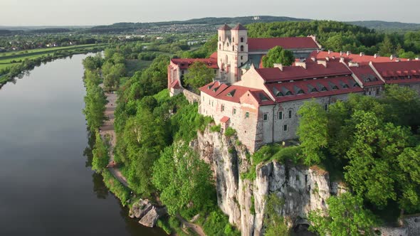 Benedictine Abbey in Tyniec Near Krakow in Summer Poland