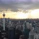 Aerial Filming of the City Center Done By Drone at the Sunset, Kuala Lumpur, Malaysia - VideoHive Item for Sale