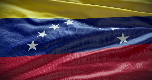 Venezuela waving flag animation loop