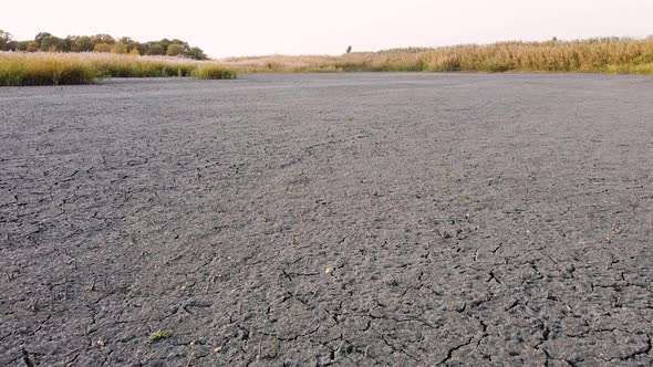 Dried up lake