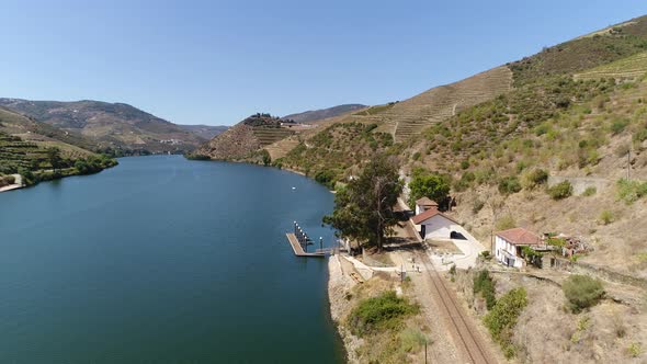 Train Station on the Banks of the River Douro