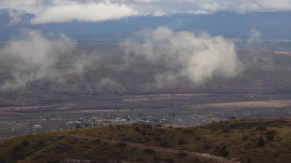 Above The Clouds Looking Down at The Verde Valley Close Up