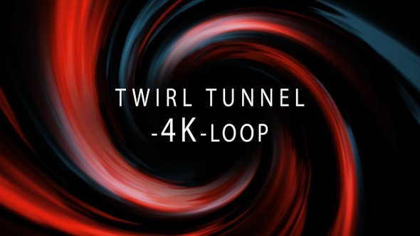 Abstract Twirl Tunnel 4K