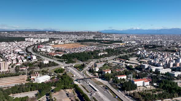 Panoramic Antalya Turkey Aerıal Vıew 4 K