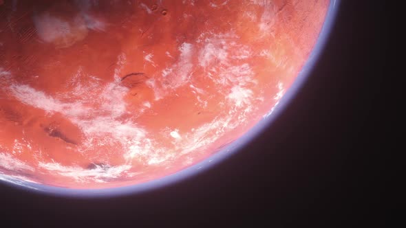 Space Background - 3D Mars Globe