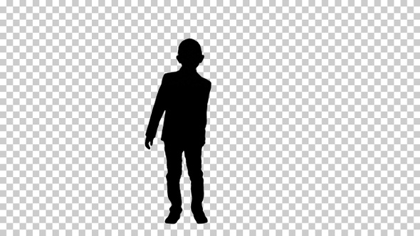 Silhouette businessman, Alpha Channel