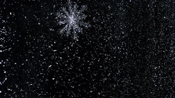 Snow falling, Slow Motion alt