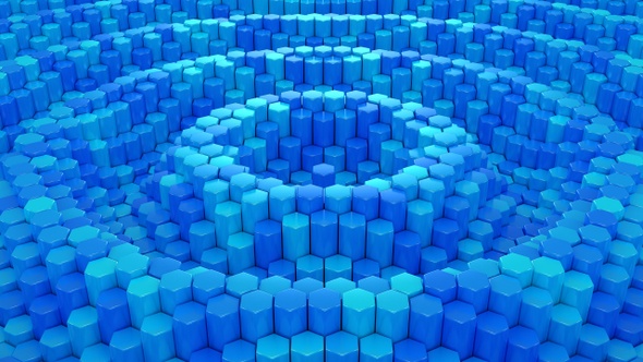 Hexagons Form A Wave