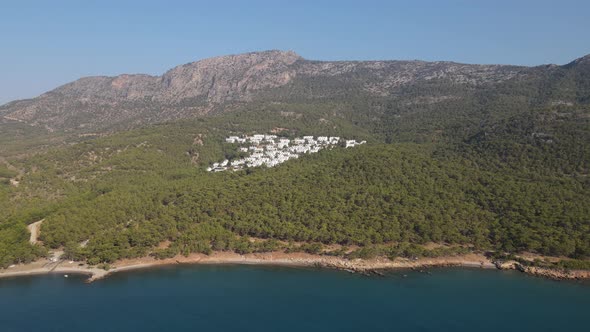 Sea Magnificent White White Houses Shore