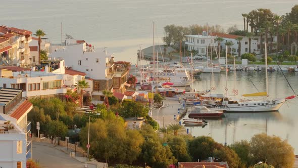 Datca Harbour at Sunrise in Turkey