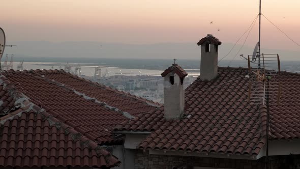 Sunset Over Thessaloniki