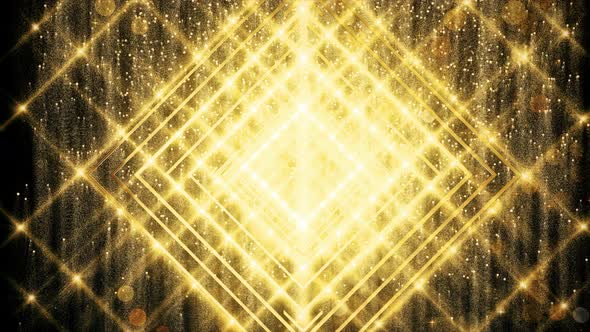 Gold Glitter And Reflection Lights 08 4K alt