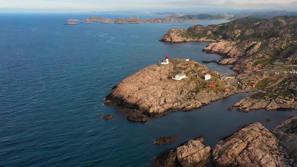 Coastal Lighthouse. Lindesnes Lighthouse Is a Coastal Lighthouse at the Southernmost Tip of Norway.