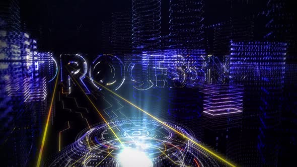 Hologram Activated. Processing appears in Big 3D Letters. Artificial Experiments alt